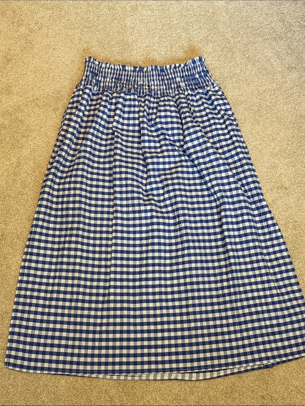 Universal Thread Blue & White Gingham Skirt